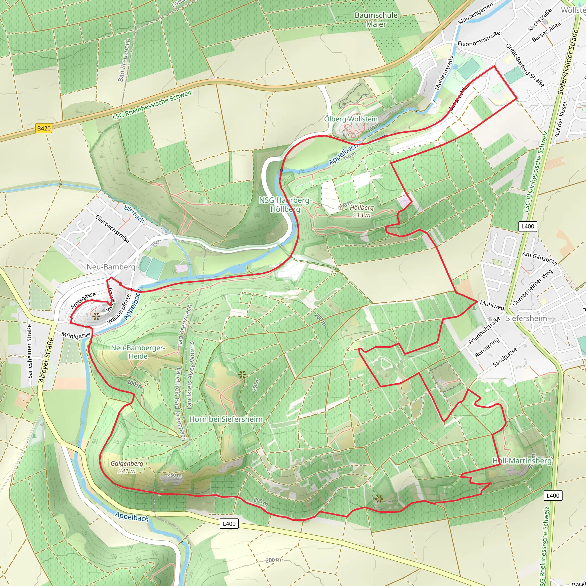 Hiwweltour Heideblick mobile static map