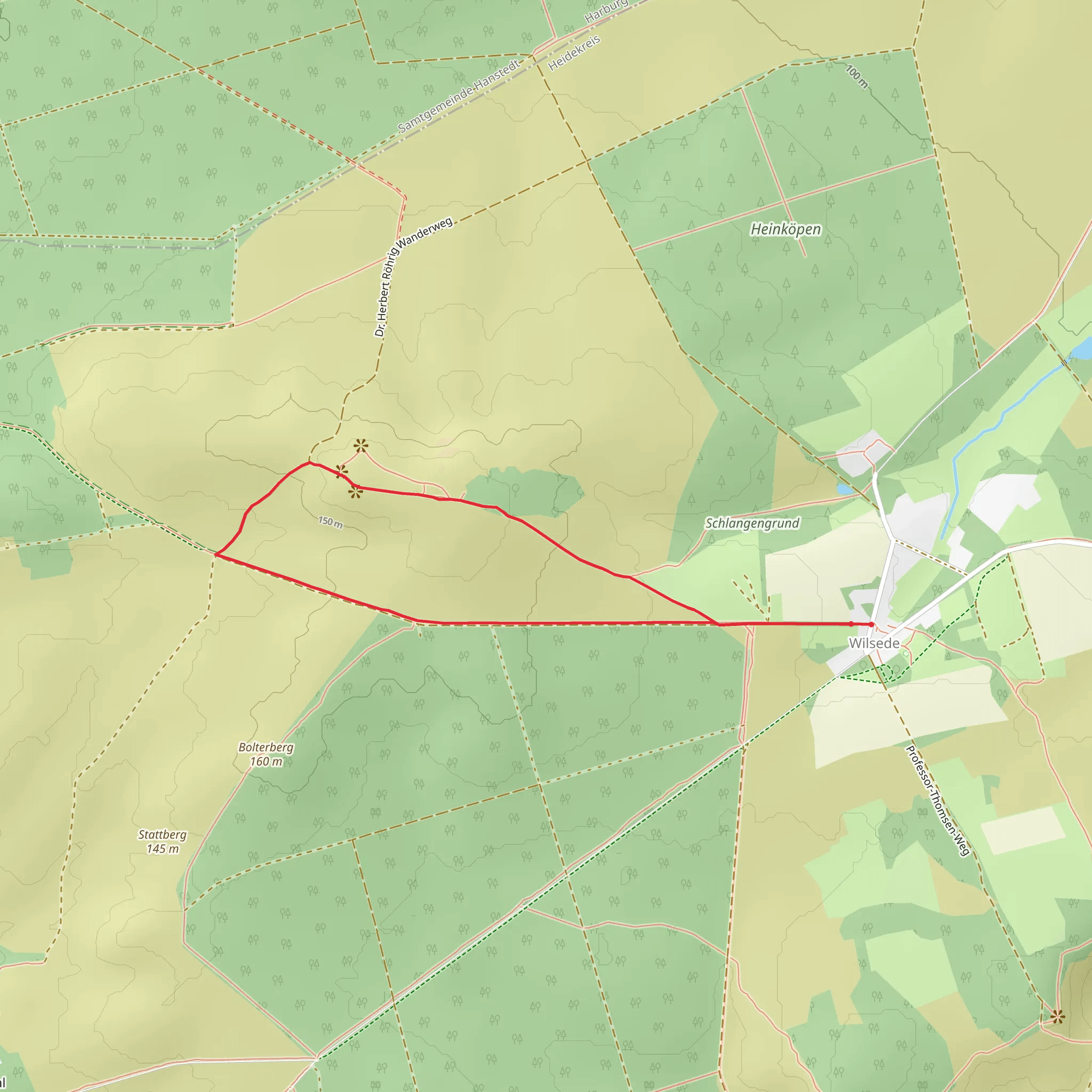 Wilseder Berg Loop mobile static map
