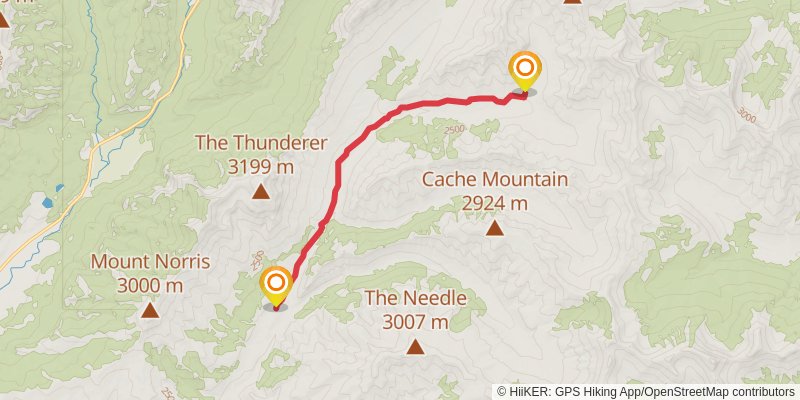Cache Creek Trail stage 3 Map