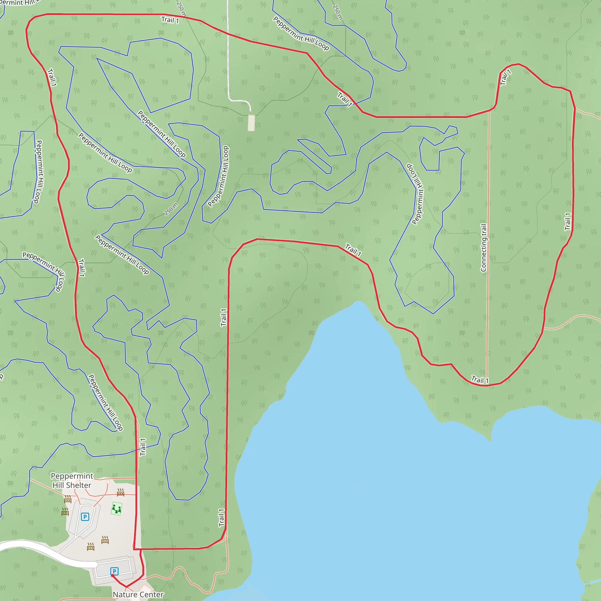 Trail 1 Loop mobile static map