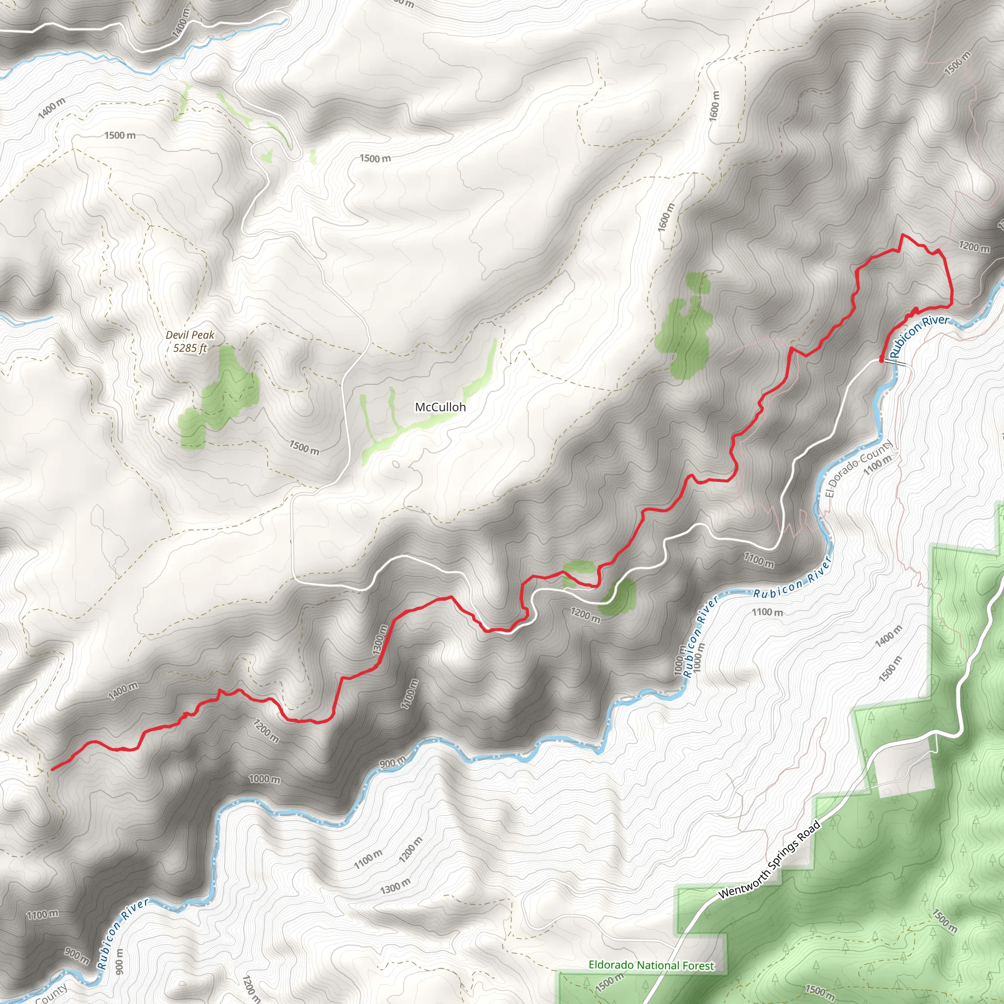 Belix Trail mobile static map