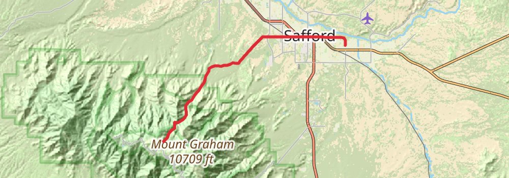 American Perimeter Trail - Southwest Primary stage 40 Map