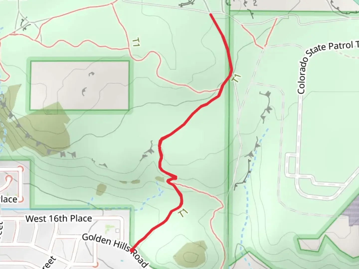 An image depicting the trail Fossil Trail and its surrounding area.