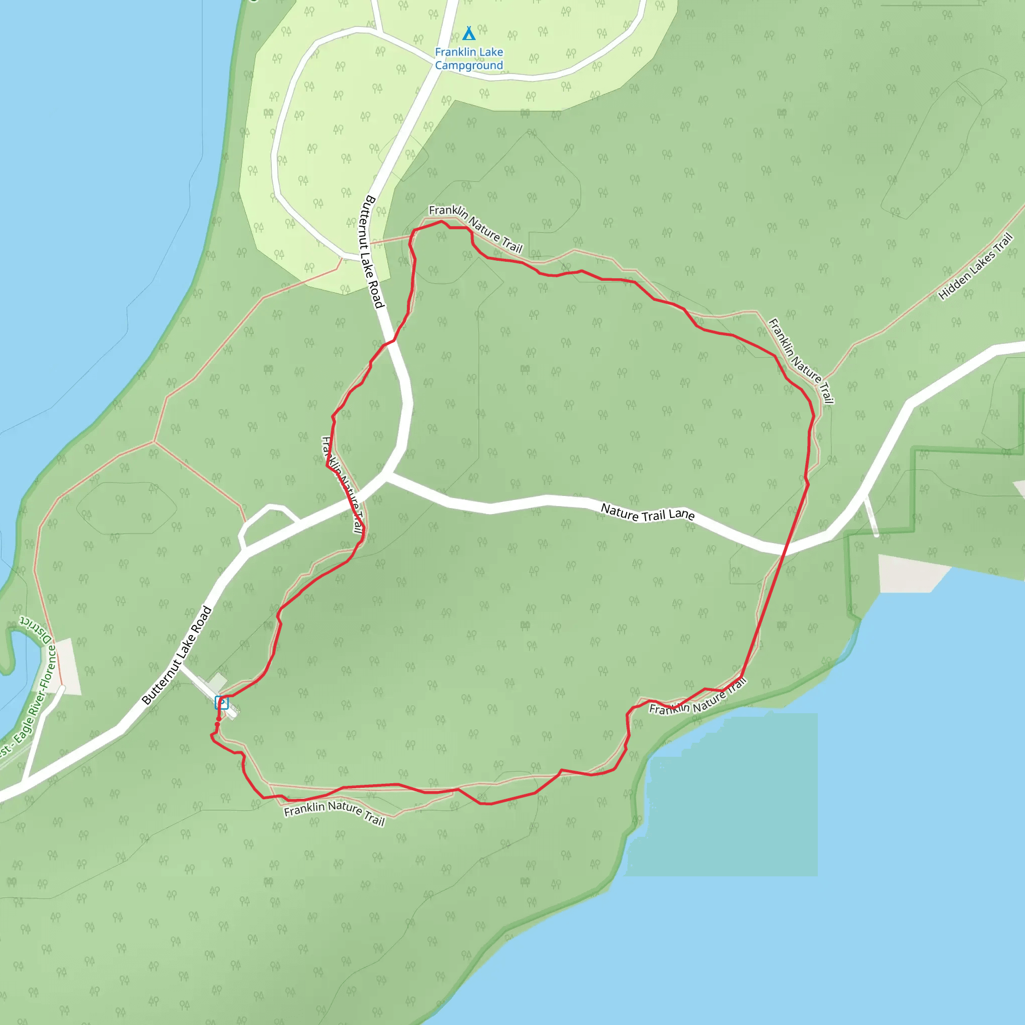 Franklin Nature Trail mobile static map