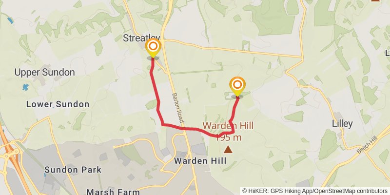 Icknield Way Trail alt 6 Map