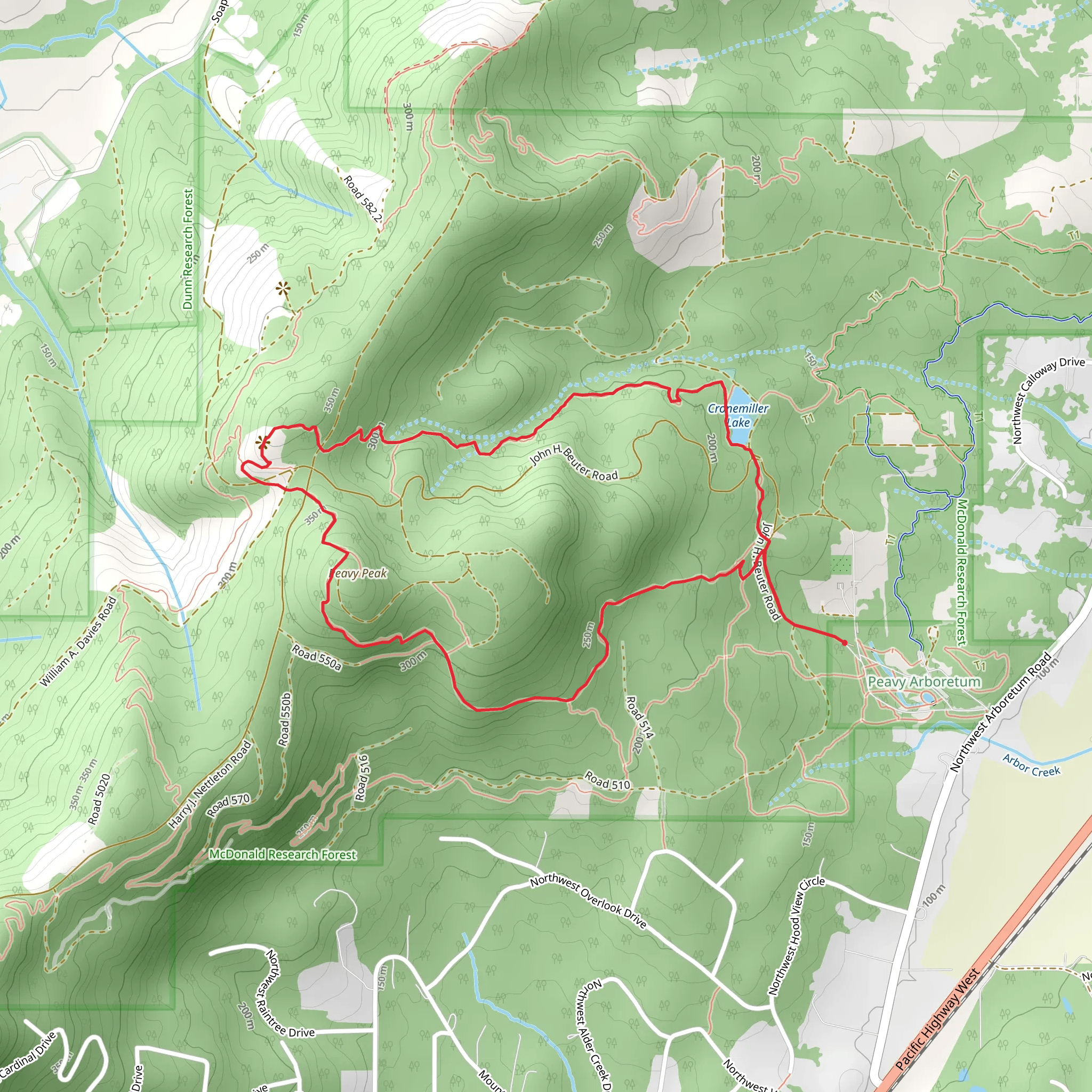 Section 36 Loop Trail mobile static map