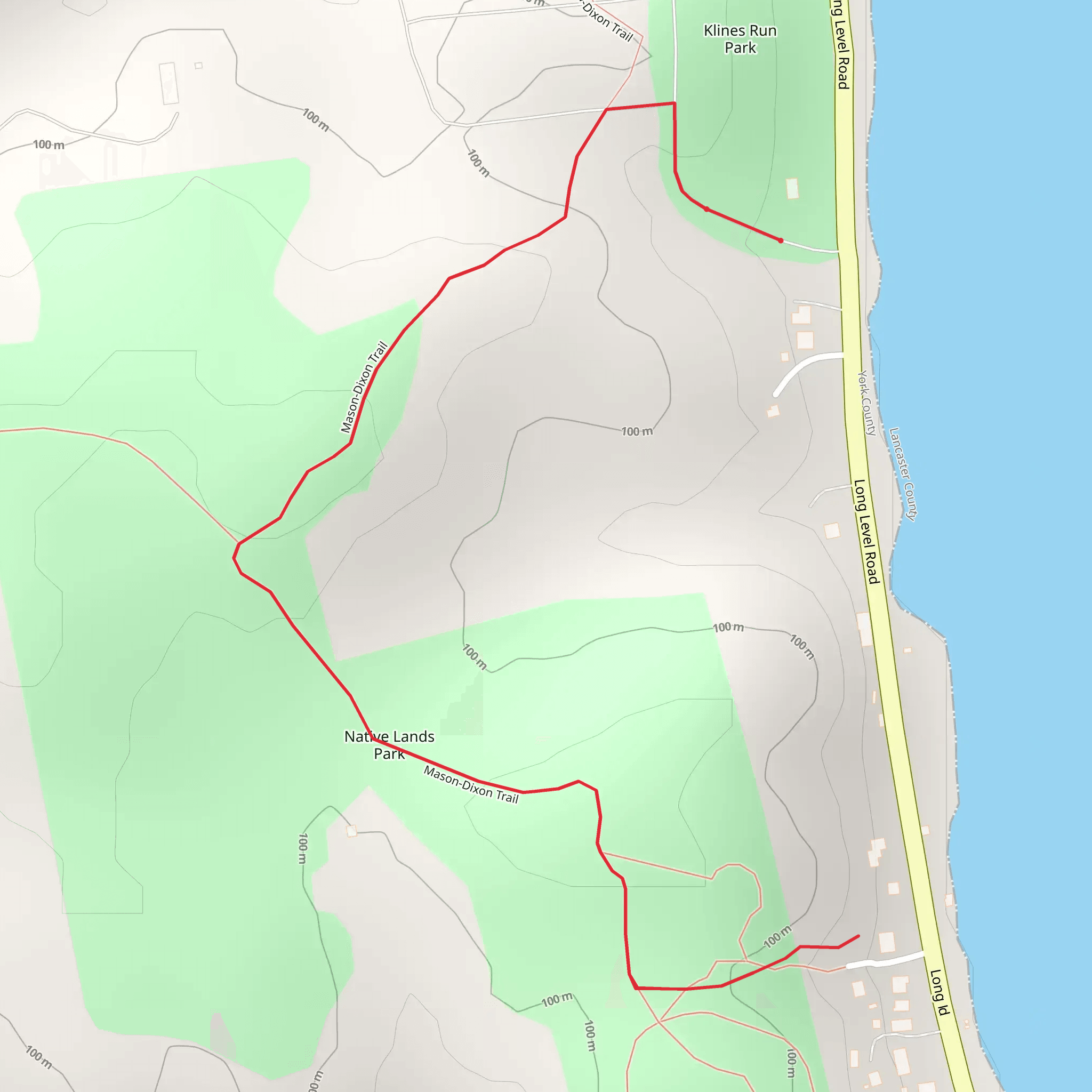 Native Lands Park Walk mobile static map