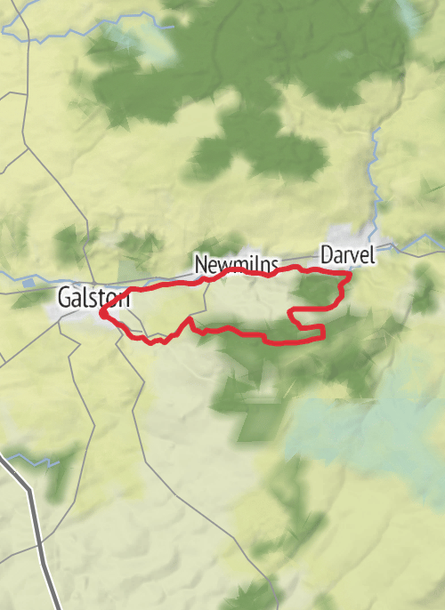 Galston high wood walk.  mobile static map