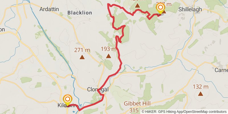 Sandymount to Portmagee stage 8 Map