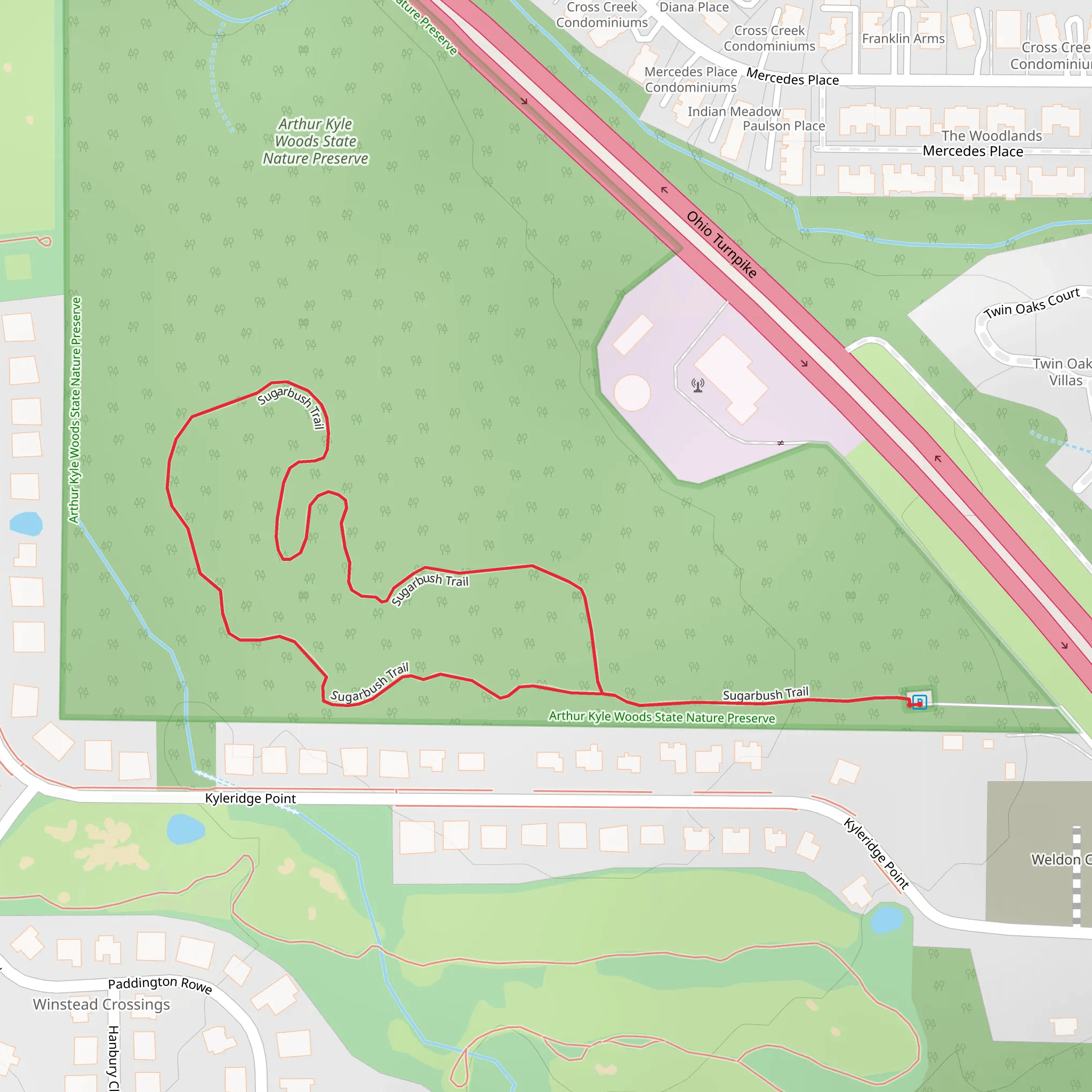 Sugarbrush Loop Trail mobile static map