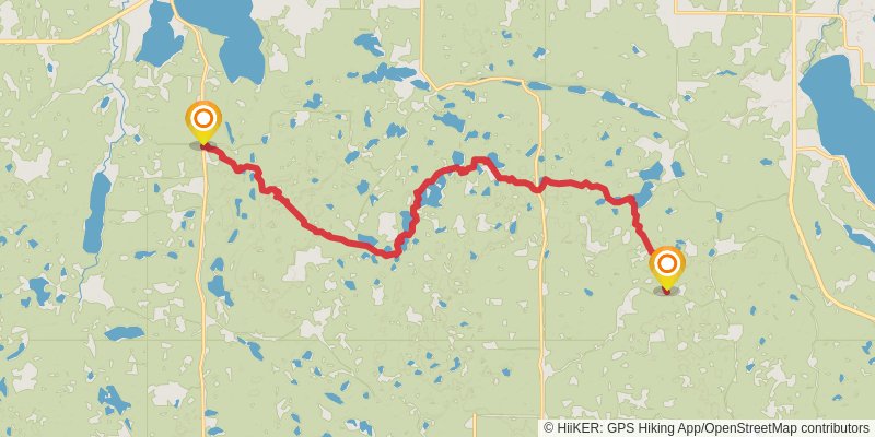North Country Trail - Minnesota stage 15 Map