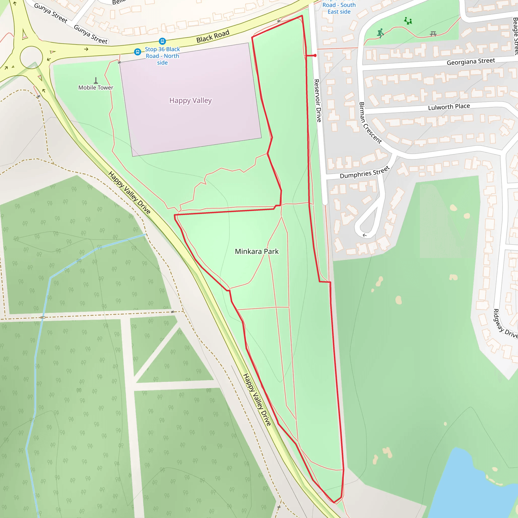 Flagstaff Rotary Walk - Northern Loop mobile static map
