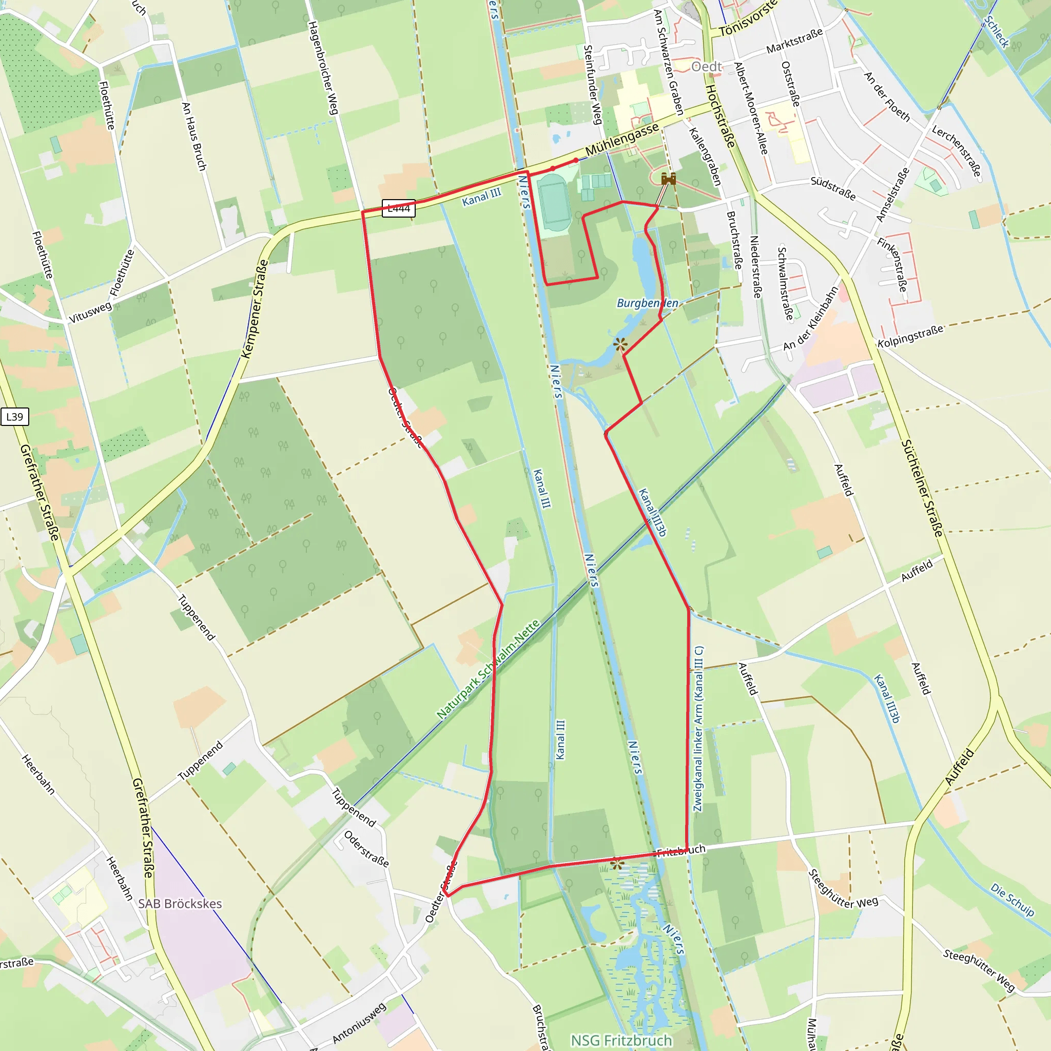 Rundweg A2 Burg Uda mobile static map
