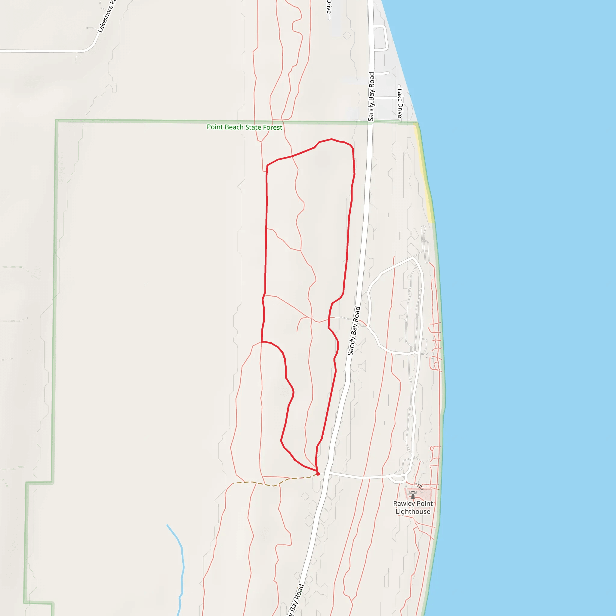 Sandy Bay Road Loop mobile static map