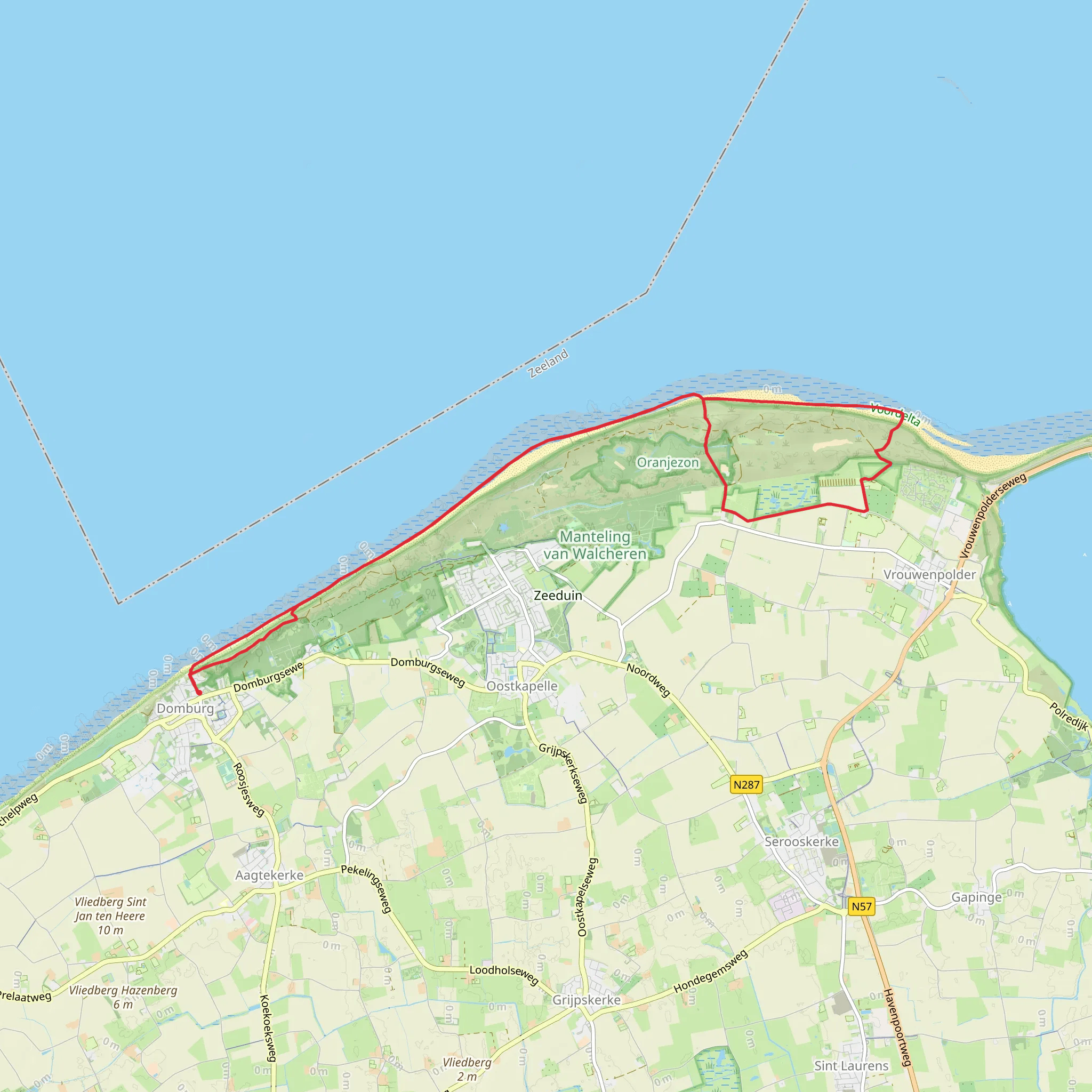 Breezand and Oranjezon Walk mobile static map