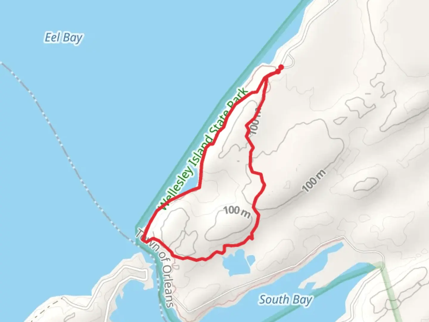 An image depicting the trail Nature Center Road Loop and its surrounding area.