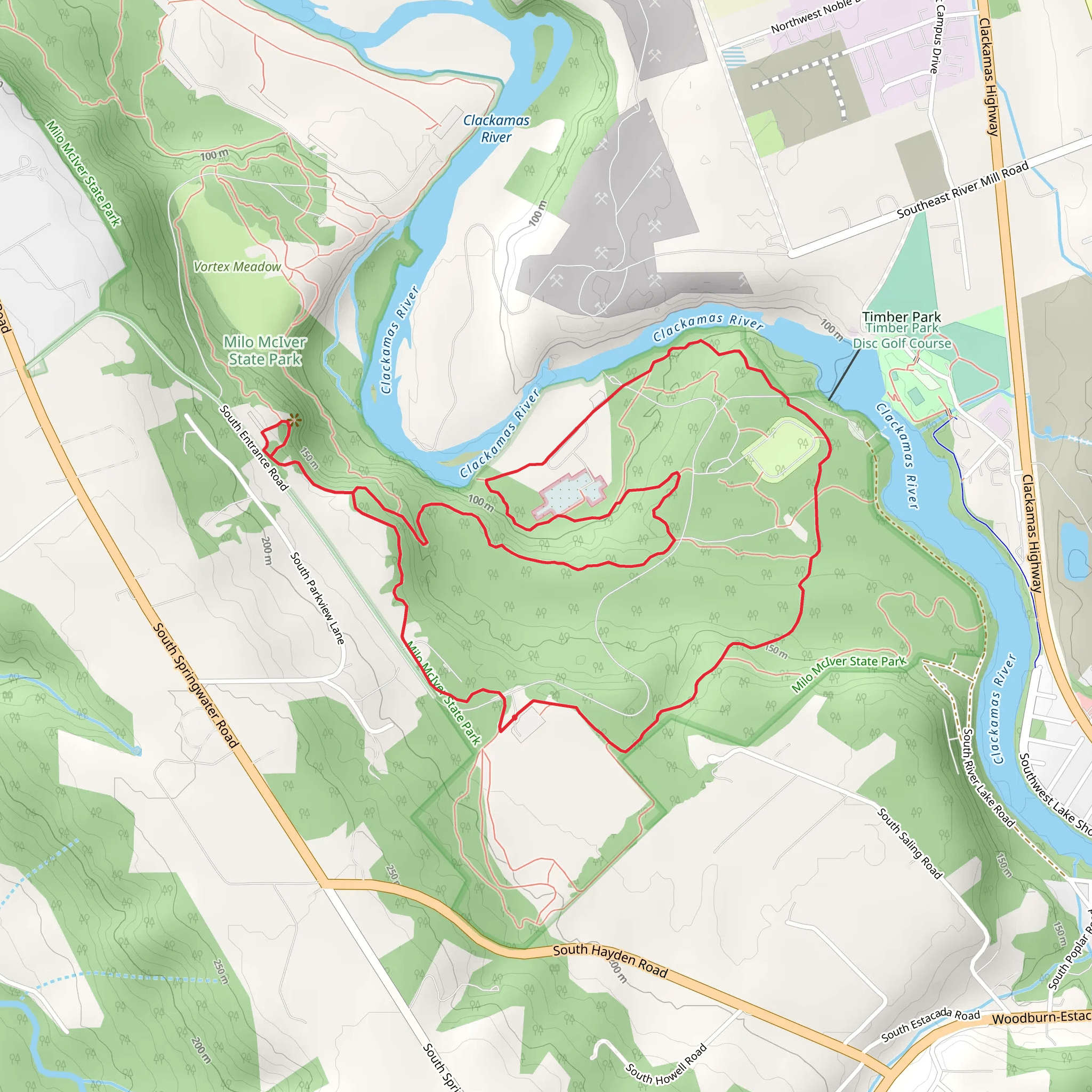Clackamas River - Rivermill Loop Trail mobile static map