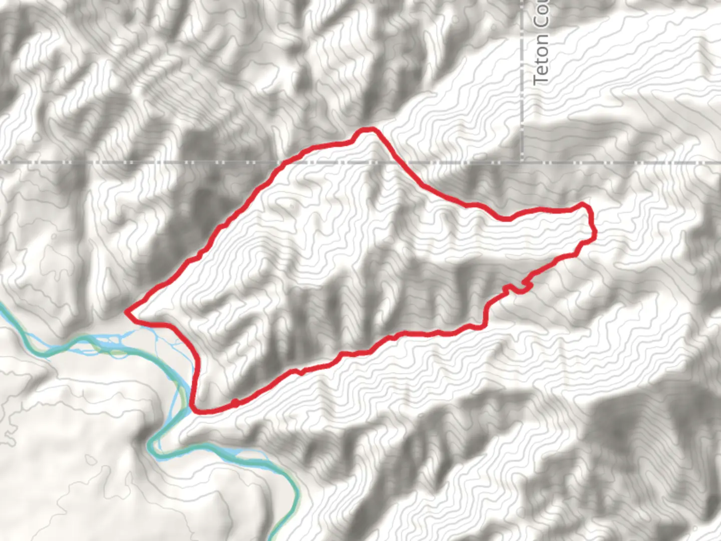 An image depicting the trail Loop Around Wheaton Mountain - East Heise Road and its surrounding area.