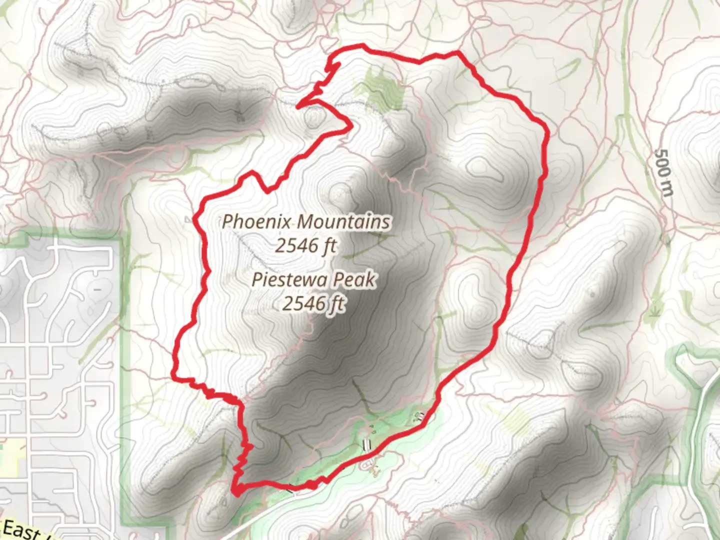 An image depicting the trail Perl Charles and Nature Loop and its surrounding area.