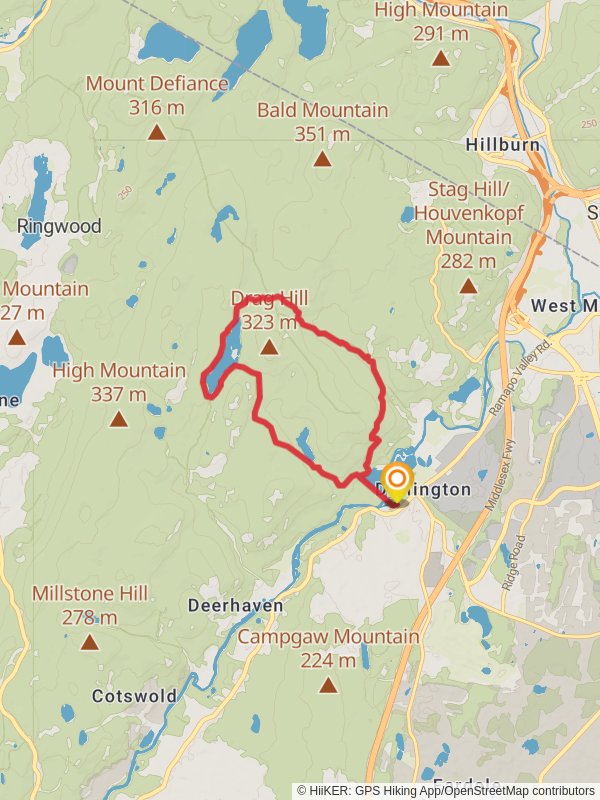 Bear Swamp Lake, MacMillan Reservoir and Halifax Trail via Vista Loop