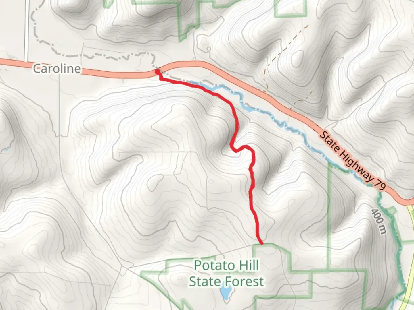 An image depicting the trail Slaterville Road to Blackman Hill Trail via North Country Trail and its surrounding area.