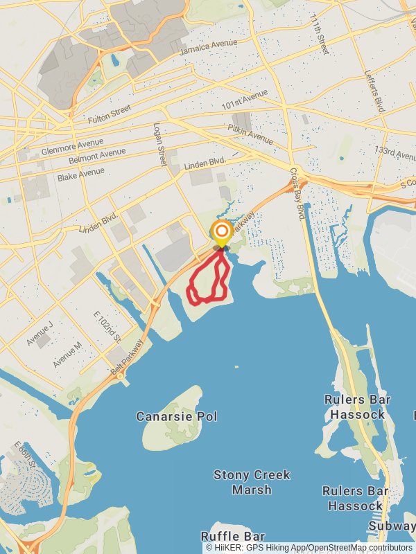 Great Blue Heron and Gull Trail Loop mobile static map