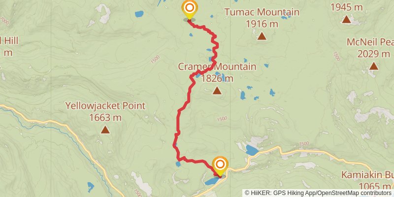 Ultra Pedestrian North Loop stage 172 Map