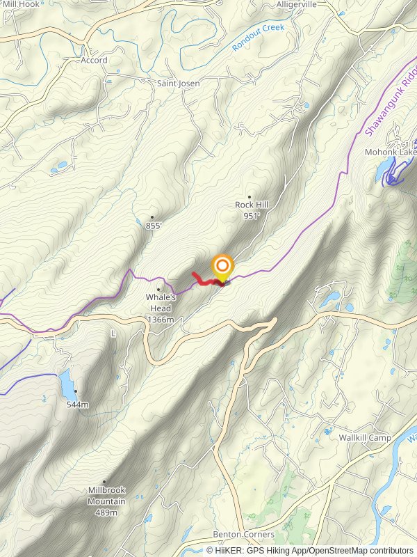 Shawangunk Ridge mobile static map