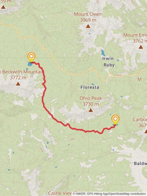 Swampy Pass and Beckwith Pass Trail