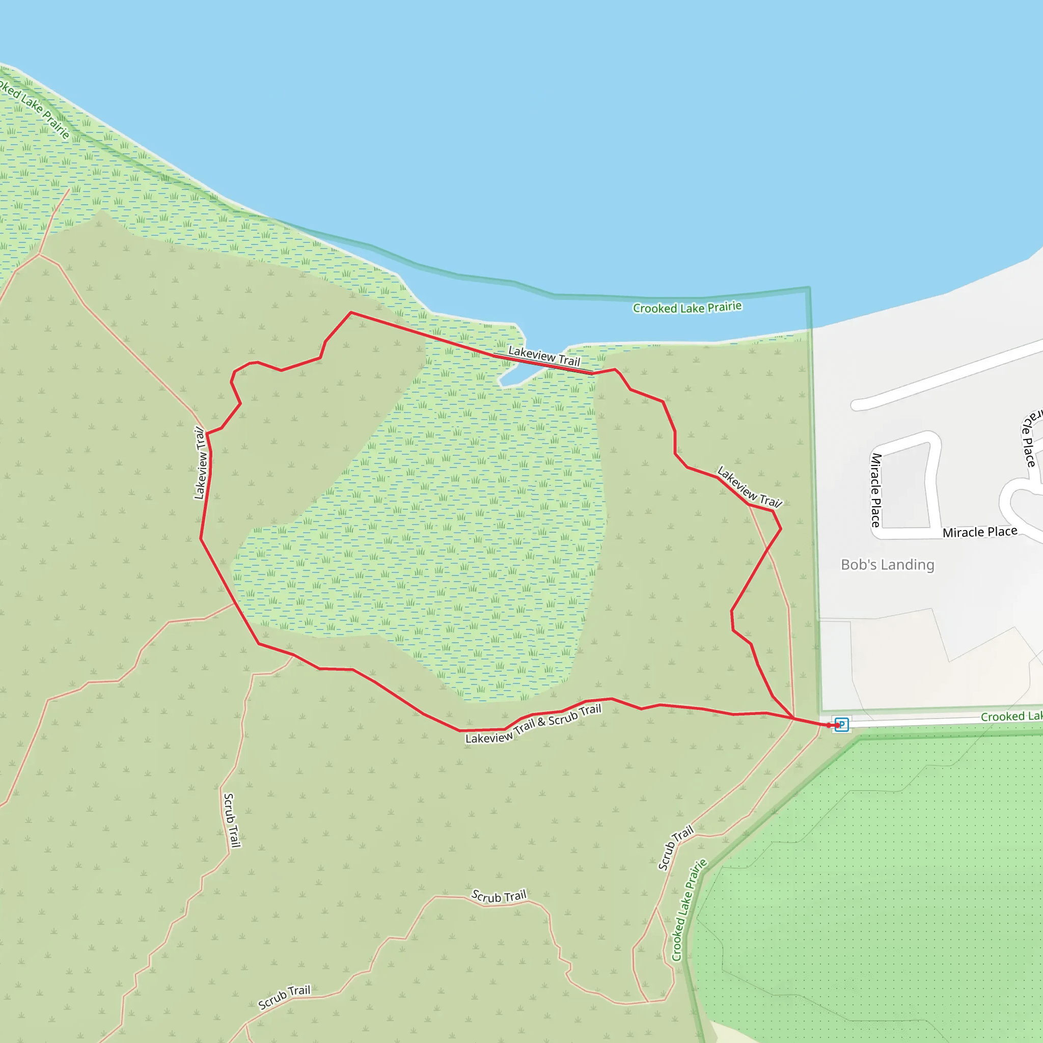 Lakeview Loop Trail mobile static map