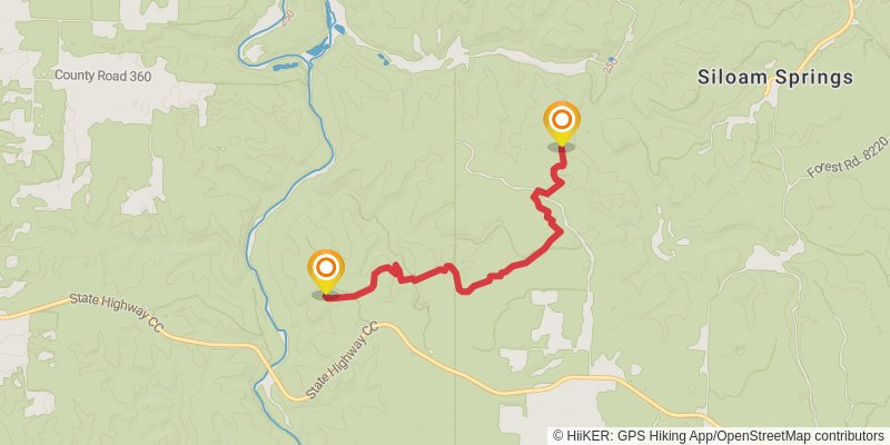 Ridge Runner Trail alt 2 Map