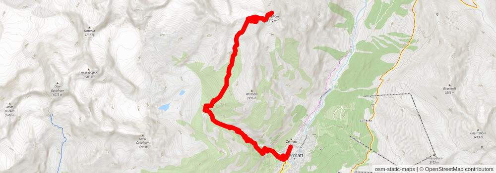 Platthorn - Mettelhorn - Nr 33 stage 2 Map
