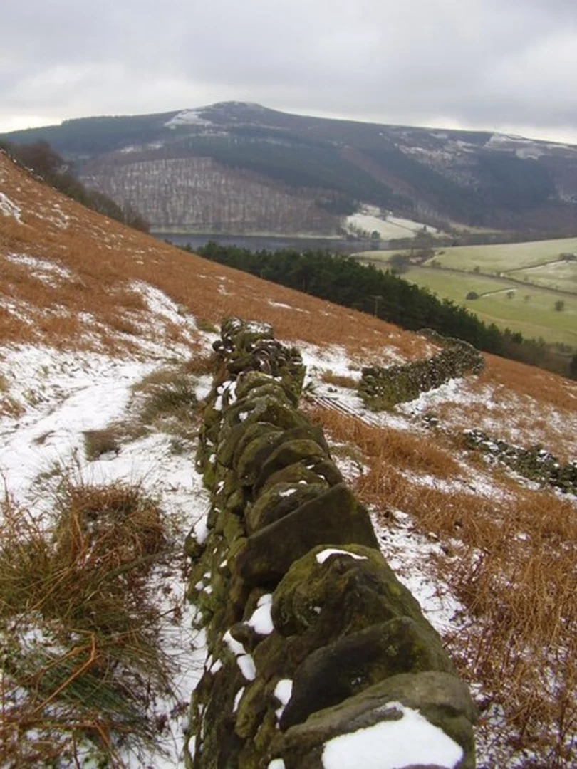 An image depicting the trail River Derwent and Whinstone Lee Tor Loop and its surrounding area.