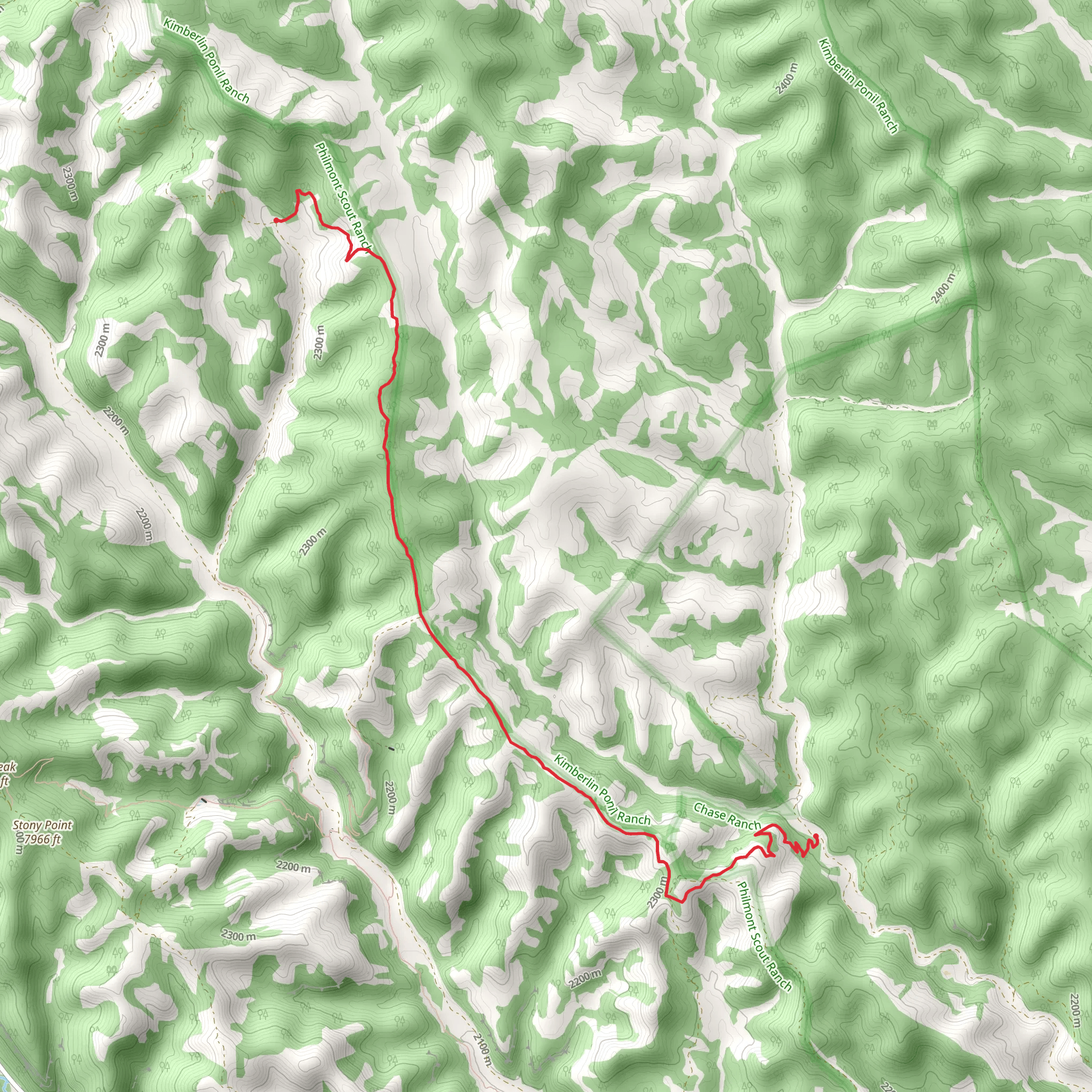 Chase Canyon - House Canyon Camp Trail mobile static map