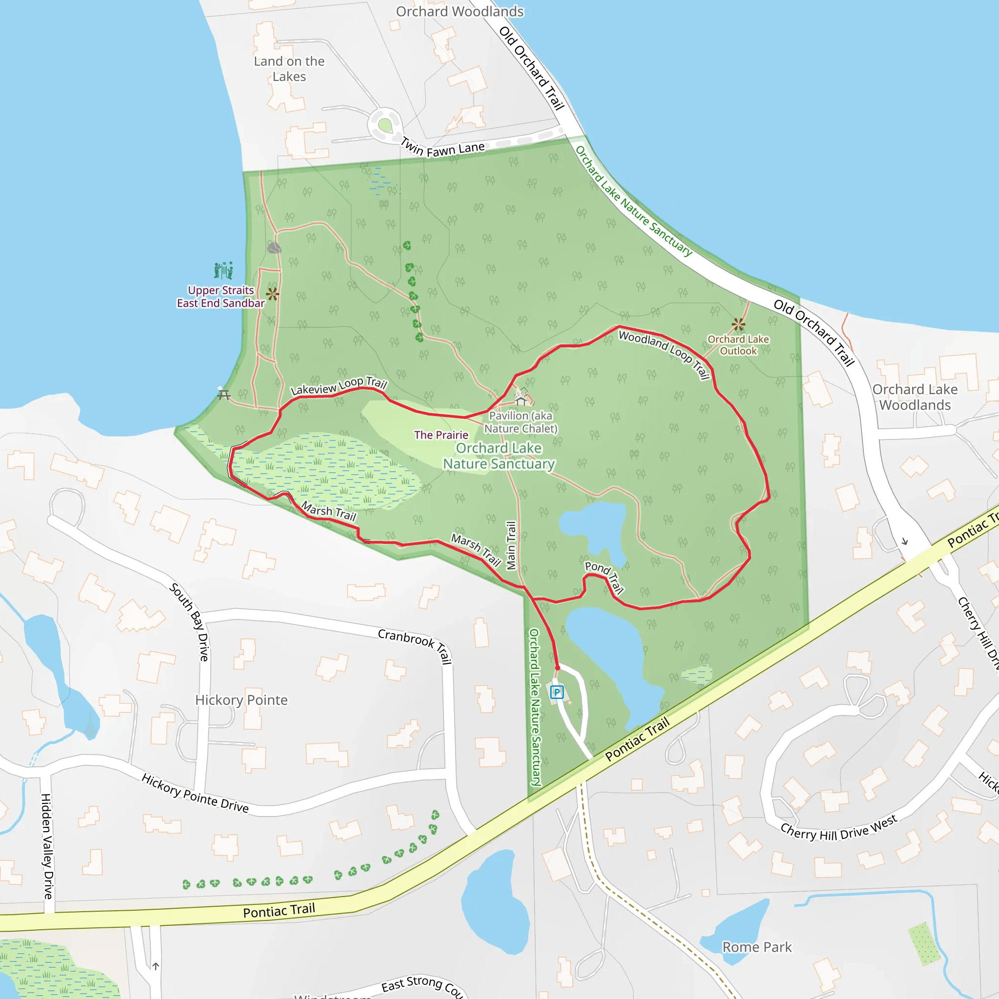 Marsh Loop Trail mobile static map