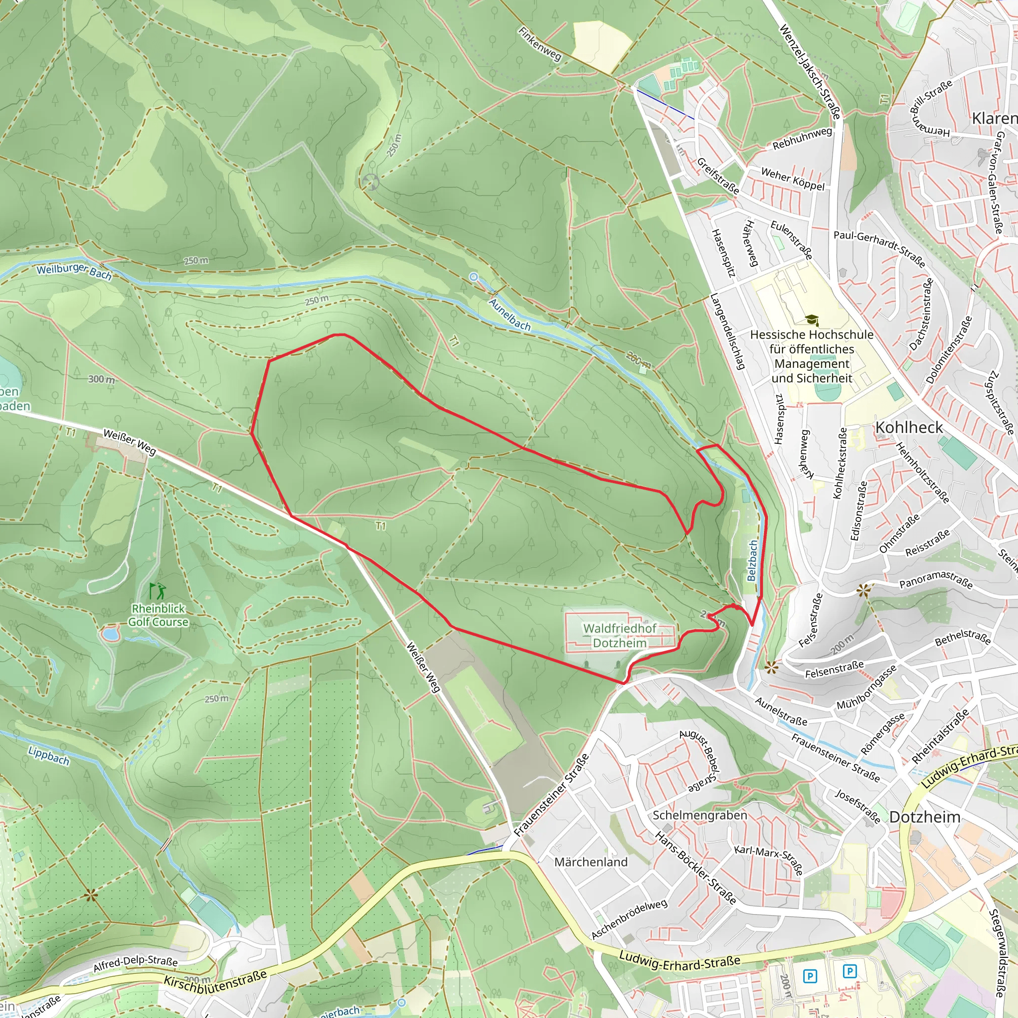 Rundwanderweg Libelle Loop mobile static map