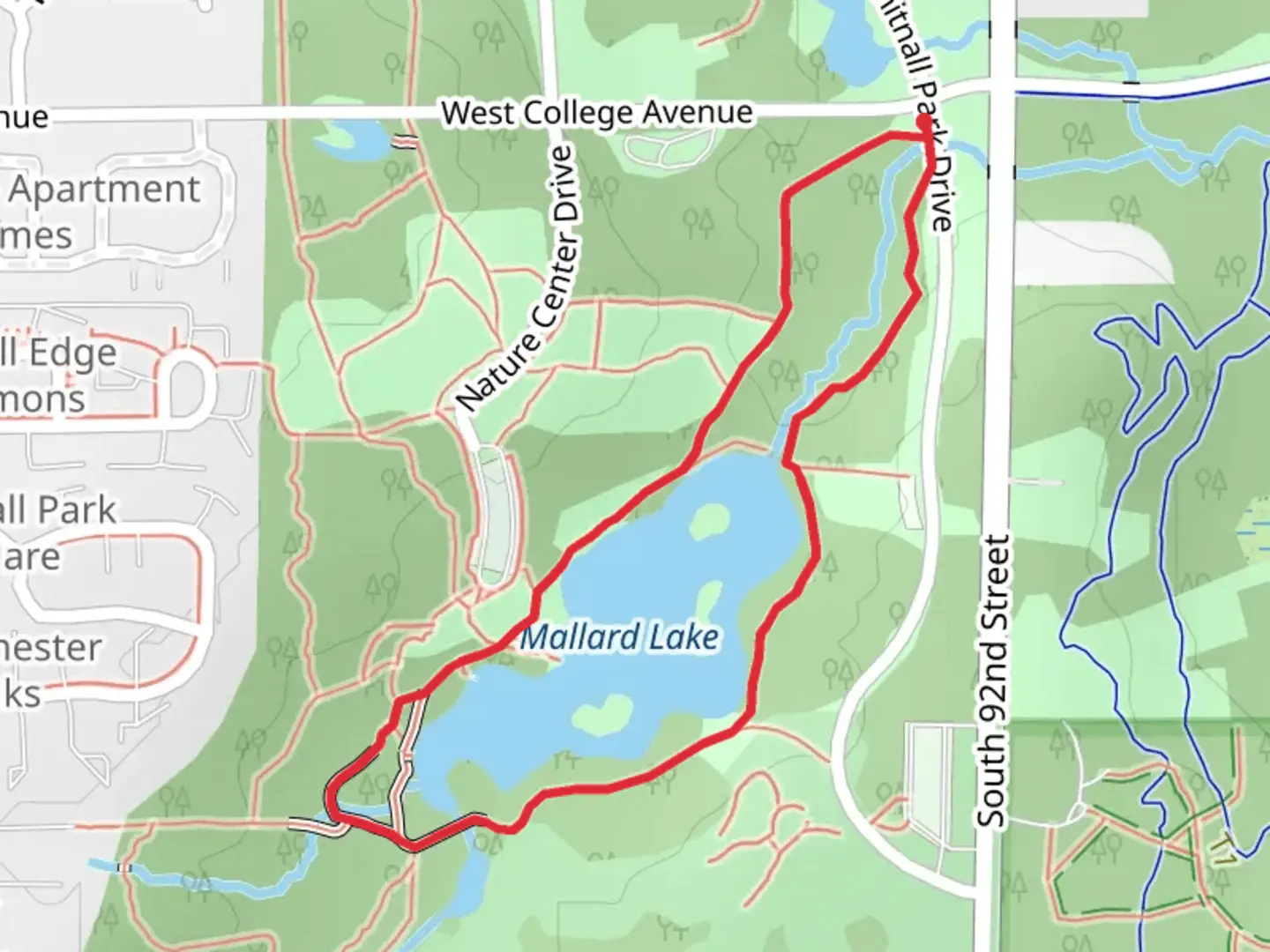 An image depicting the trail Mallard Lake Loop and its surrounding area.