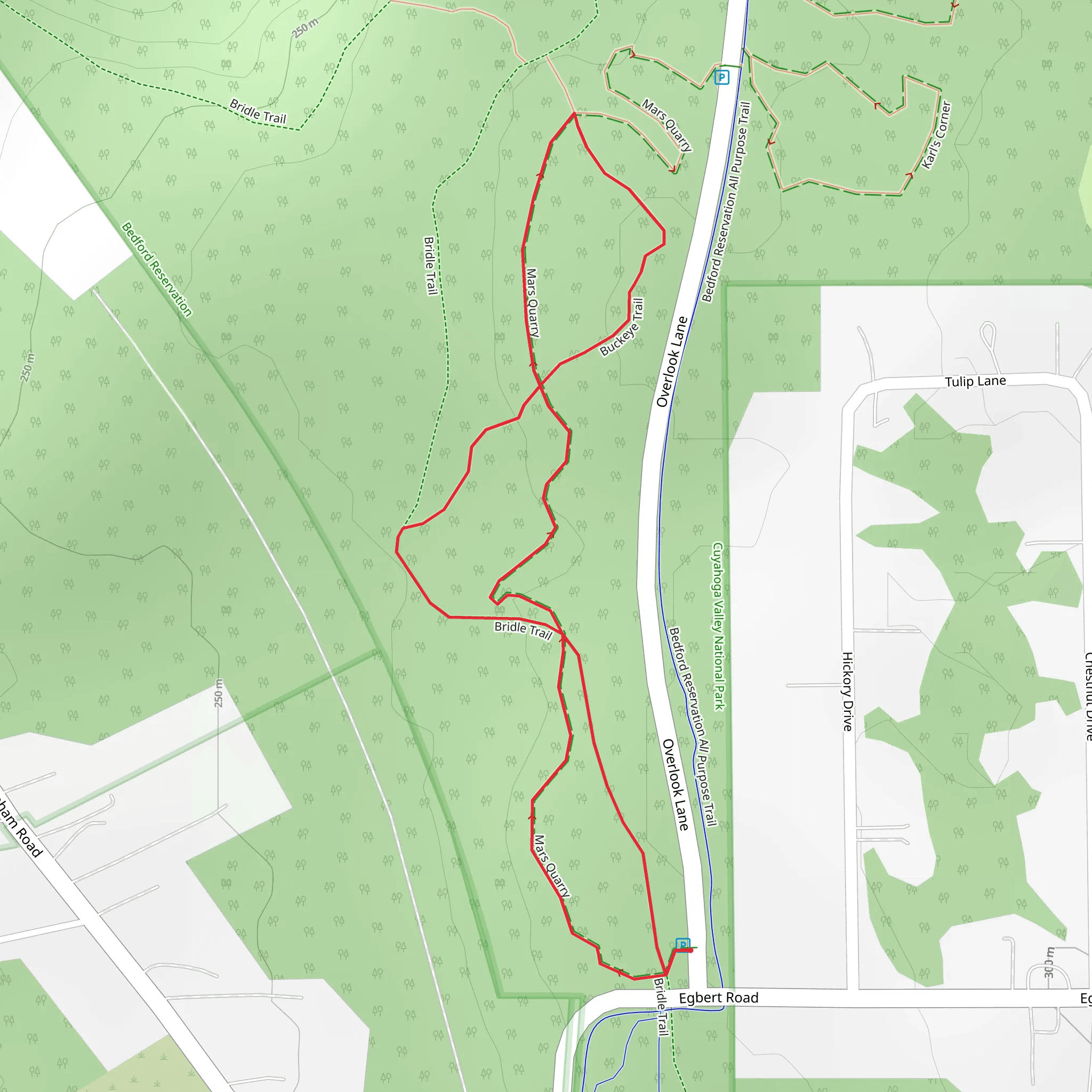 Mars Quarry Loop mobile static map