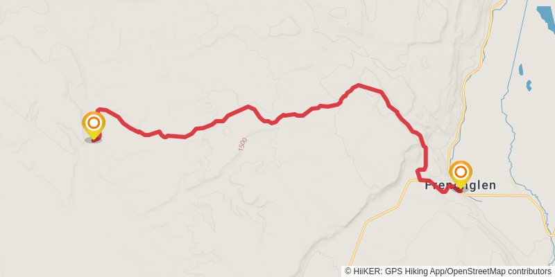 Ultra Pedestrian North Loop stage 106 Map