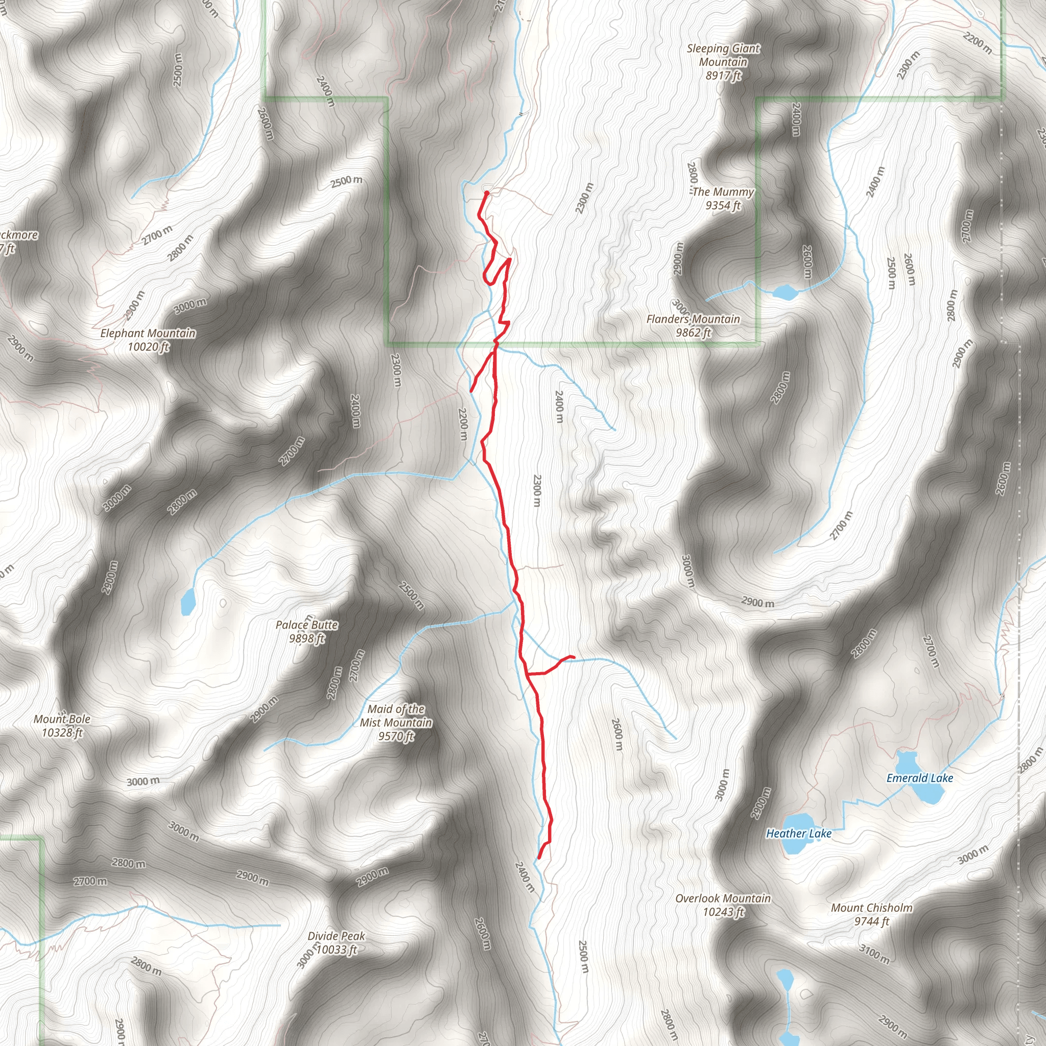 Champagne Falls mobile static map