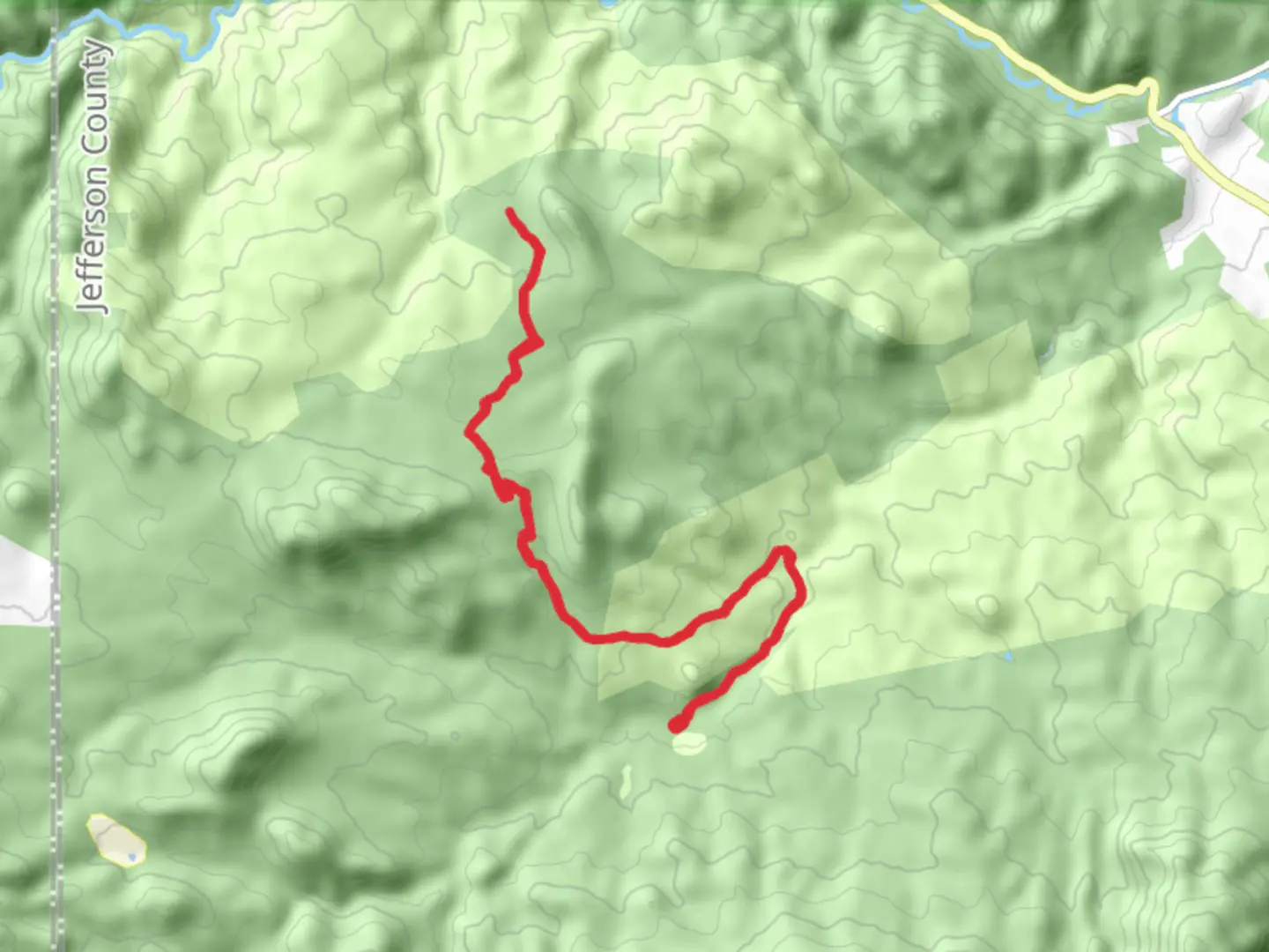An image depicting the trail Gashouse Gulch via South Buffalo Creek Trail and its surrounding area.