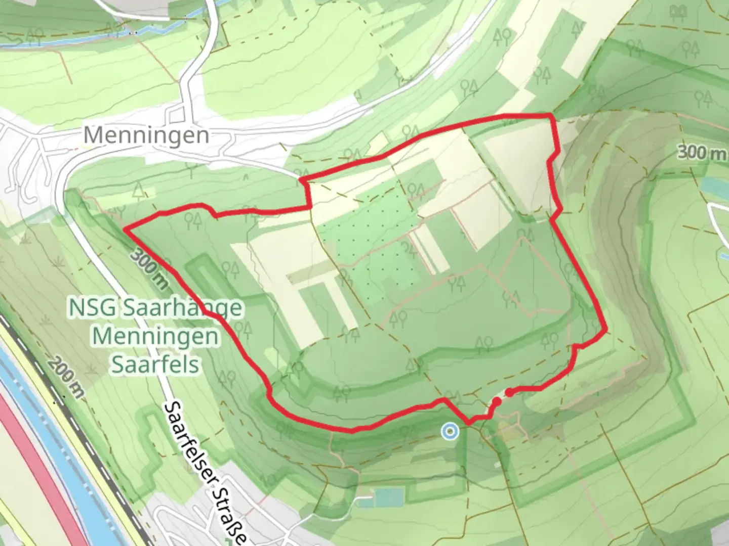 An image depicting the trail Fischerberg and Sattelwald Loop via Saartal Blick and its surrounding area.