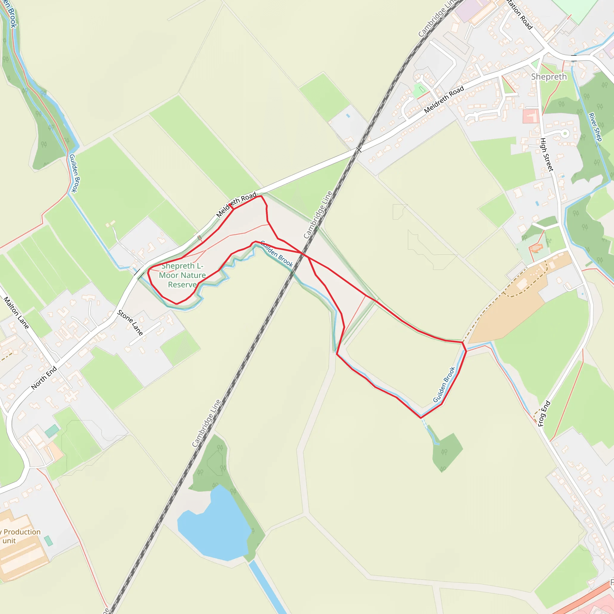 L-Moor , Shepreth Loop mobile static map