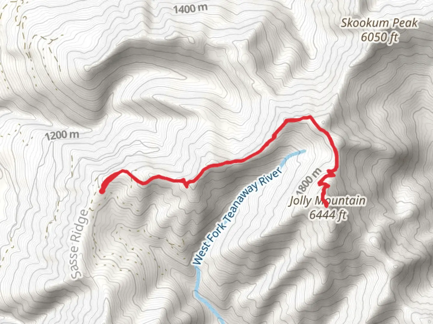 An image depicting the trail Jolly Mountain via Sasse Mountain Trail and its surrounding area.