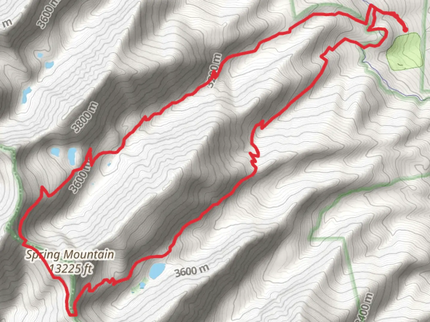 An image depicting the trail Comanche Trail and Venable Trail and its surrounding area.