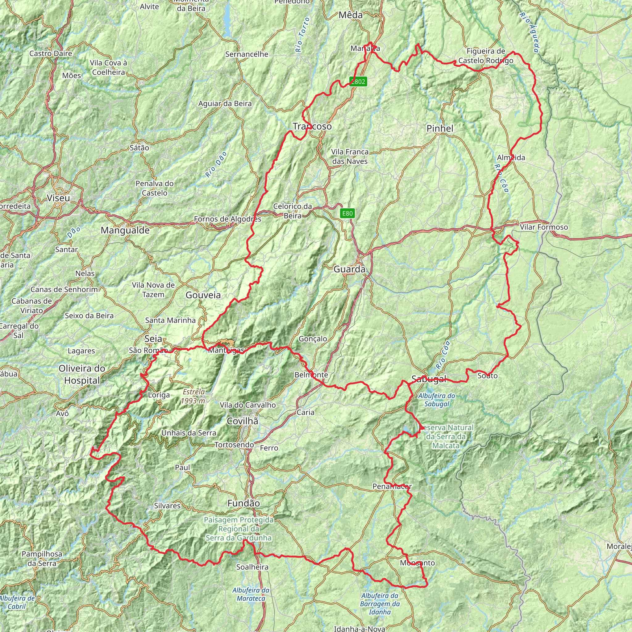 GR 22 - Historical Villages Of Portugal mobile static map