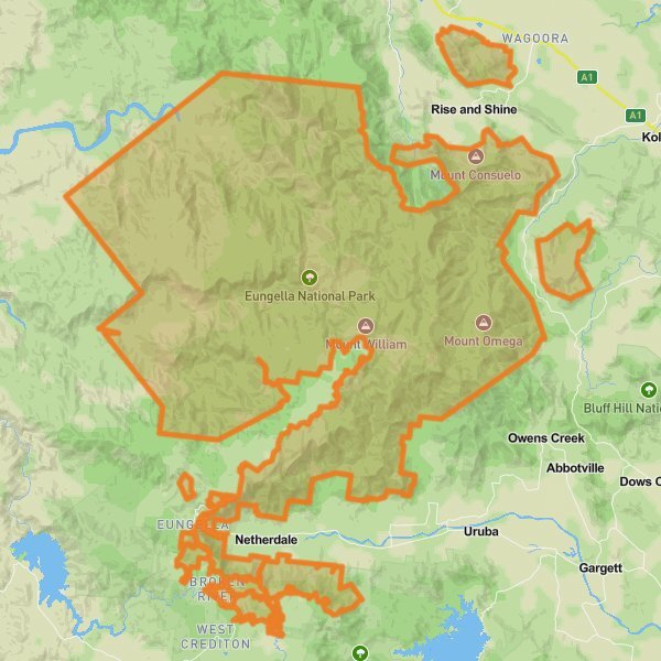 Eungella National Park mobile static map