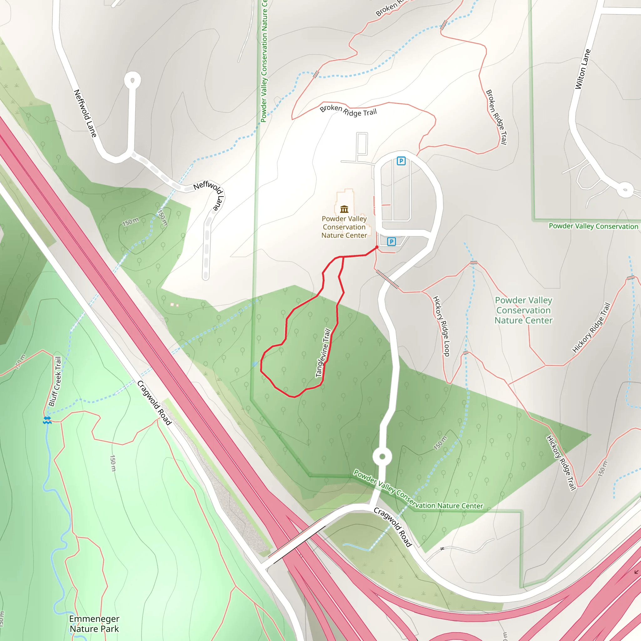 Tanglevine Loop Trail mobile static map