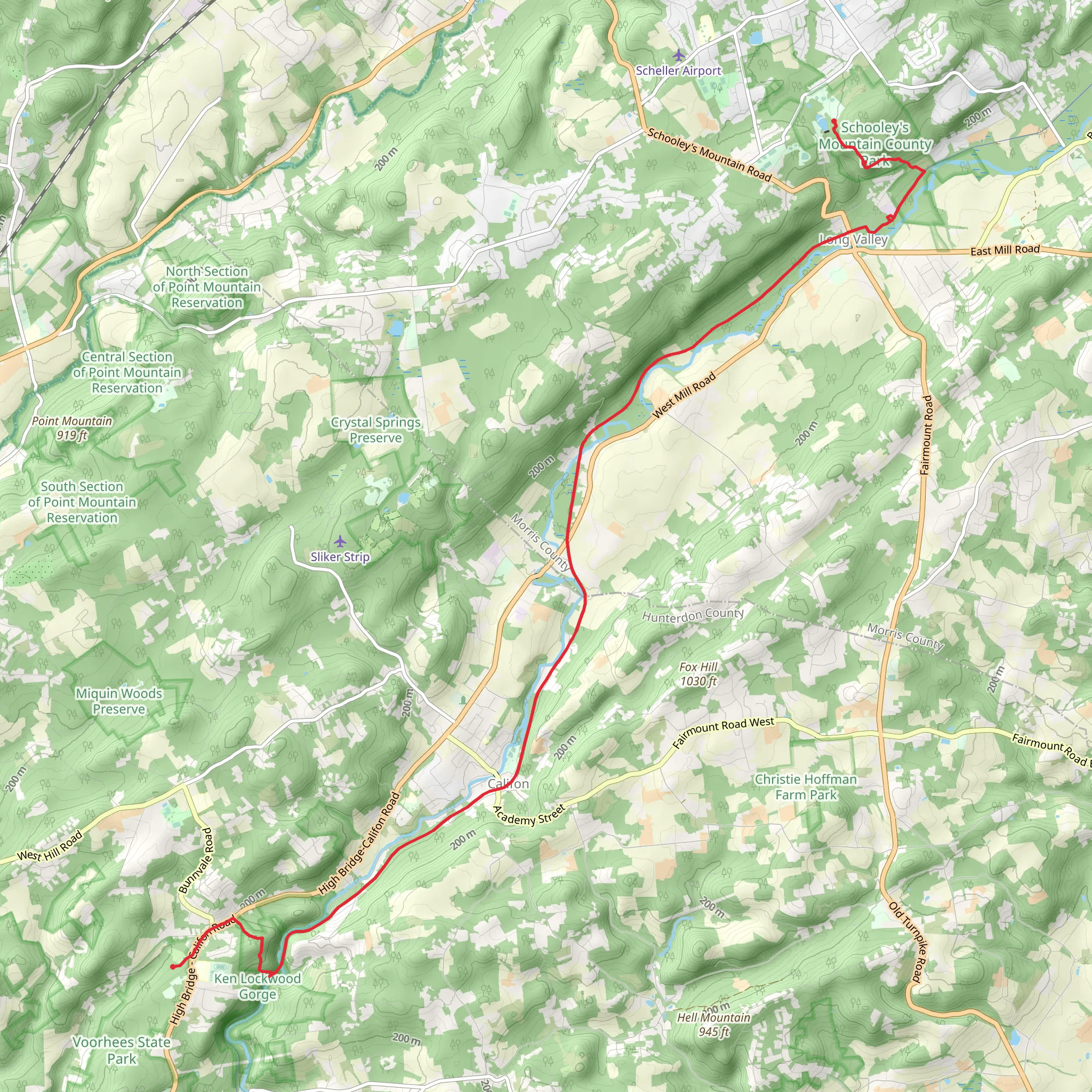 Highlands Trail - Lake George mobile static map