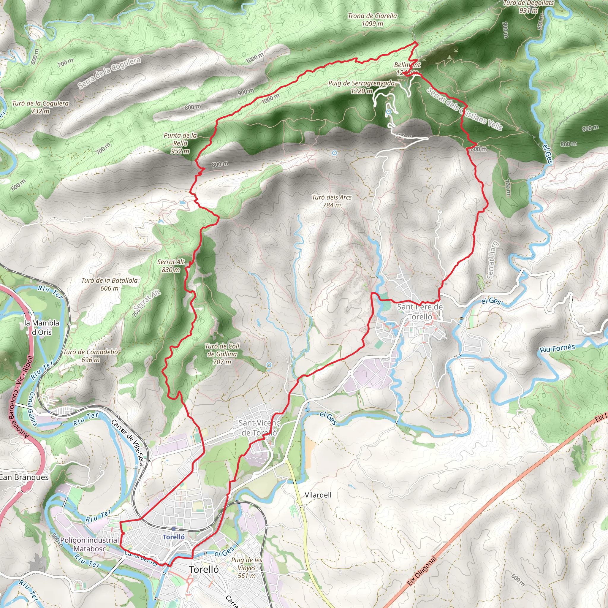 Torello Trail PR C 45 mobile static map